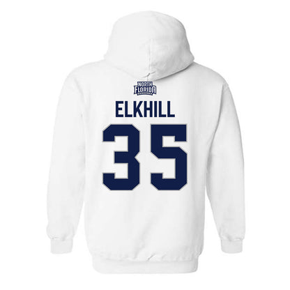 UNF - NCAA Baseball : Andrew Elkhill - Classic Shersey Hooded Sweatshirt-1