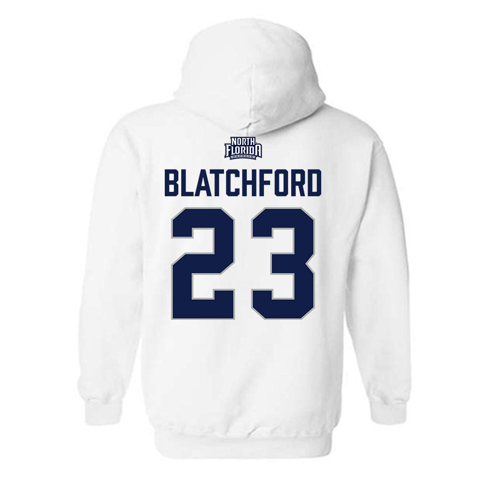 UNF - NCAA Women's Basketball : Elle Blatchford - Classic Shersey Hooded Sweatshirt-1