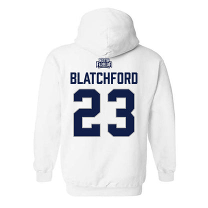 UNF - NCAA Women's Basketball : Elle Blatchford - Classic Shersey Hooded Sweatshirt-1