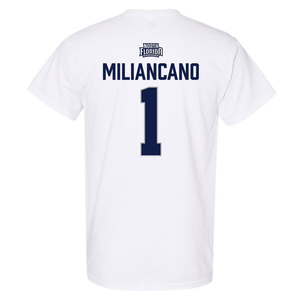 UNF - NCAA Women's Soccer : Sofia Miliancano - Classic Shersey T-Shirt-1