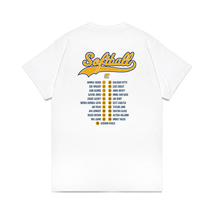 UTC - NCAA Softball : - Roster Comfort Colors T-Shirt-1