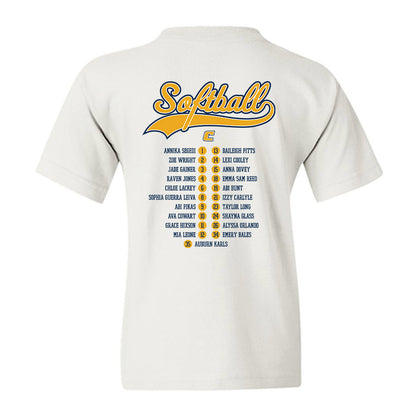 UTC - NCAA Softball : - Roster Youth T-Shirt-1