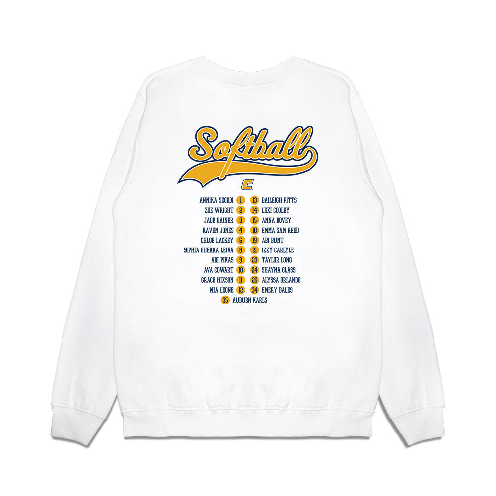 UTC - NCAA Softball : - Roster Premium Crewneck Sweatshirt-1
