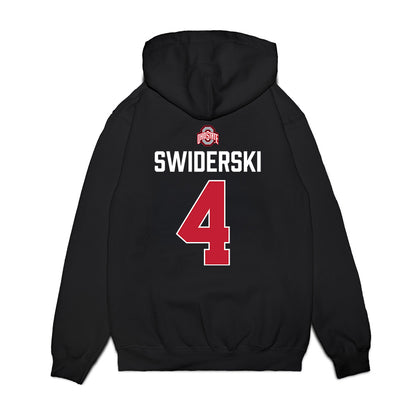 Ohio State - NCAA Women's Ice Hockey : Sara Swiderski - Classic Shirsey Premium Hooded Sweatshirt-1