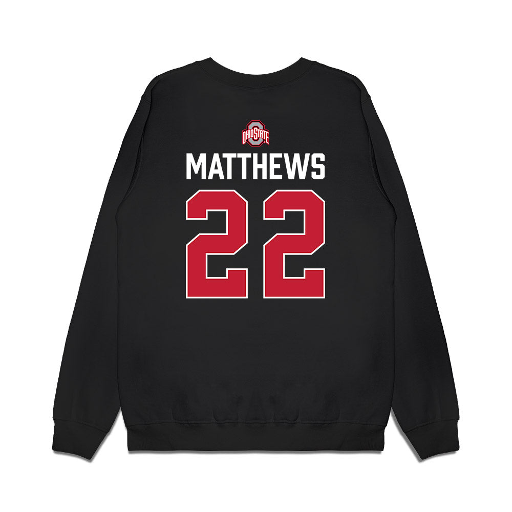 Ohio State - NCAA Women's Ice Hockey : Sloane Matthews - Classic Shirsey Premium Crewneck Sweatshirt-1
