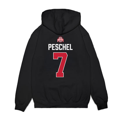 Ohio State - NCAA Women's Ice Hockey : Emma Peschel - Classic Shirsey Premium Hooded Sweatshirt-1