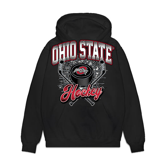 Ohio State - NCAA Women's Ice Hockey : Alida Korte - Classic Shirsey Premium Hooded Sweatshirt-0