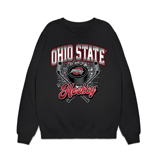 Ohio State - NCAA Women's Ice Hockey : Ellah Hause - Classic Shirsey Premium Crewneck Sweatshirt-0