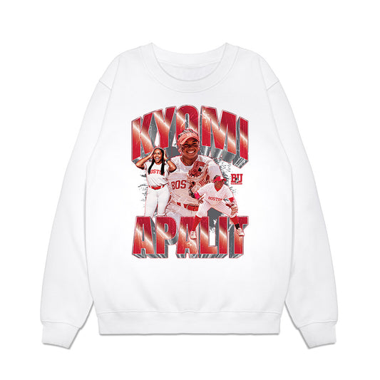 BU - NCAA Softball : Kyomi Apalit - collage Premium Crewneck Sweatshirt-0