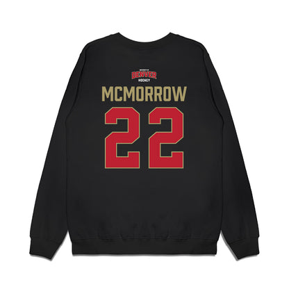 DU - NCAA Men's Ice Hockey : Brendan McMorrow - Vintage Hockey Premium Crewneck Sweatshirt-1