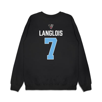 Maine - NCAA Men's Ice Hockey : Jeremy Langlois - Vintage Hockey Premium Crewneck Sweatshirt-1