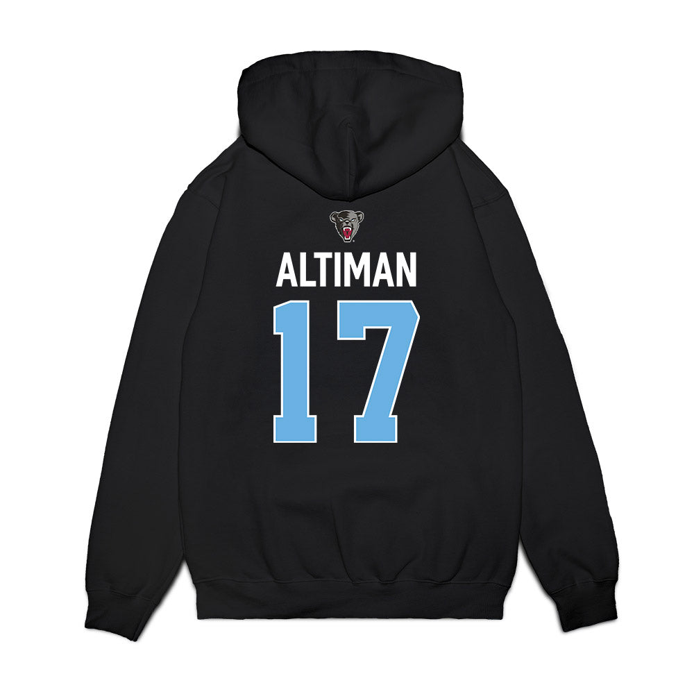 Maine - NCAA Women's Ice Hockey : Ali Altiman - Vintage Hockey Premium Hooded Sweatshirt-1