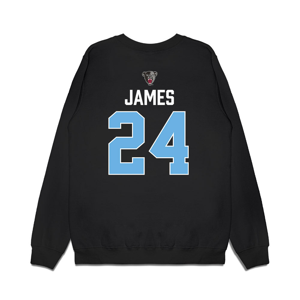 Maine - NCAA Men's Ice Hockey : Brock James - Vintage Hockey Premium Crewneck Sweatshirt-1