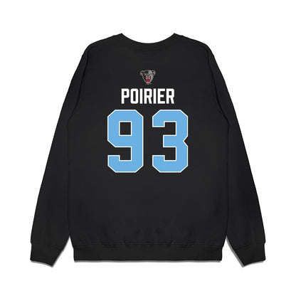Maine - NCAA Men's Ice Hockey : Justin Poirier - Vintage Hockey Premium Crewneck Sweatshirt-1