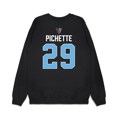 Maine - NCAA Men's Ice Hockey : Thomas Pichette - Vintage Hockey Premium Crewneck Sweatshirt-1