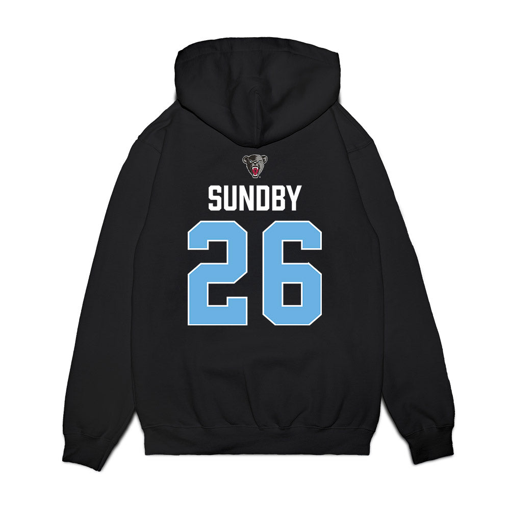 Maine - NCAA Women's Ice Hockey : Kendall Sundby - Vintage Hockey Premium Hooded Sweatshirt-1