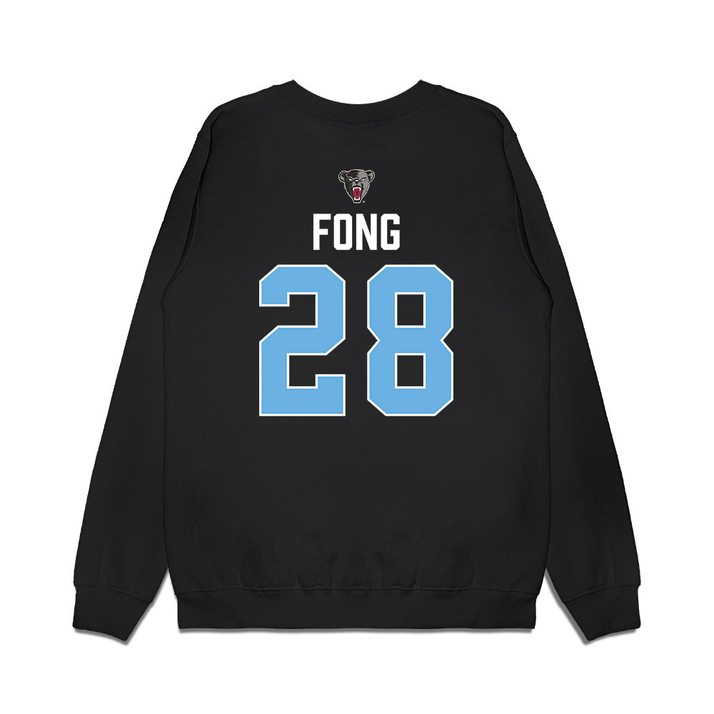 Maine - NCAA Women's Ice Hockey : Paige Fong - Vintage Hockey Premium Crewneck Sweatshirt-1