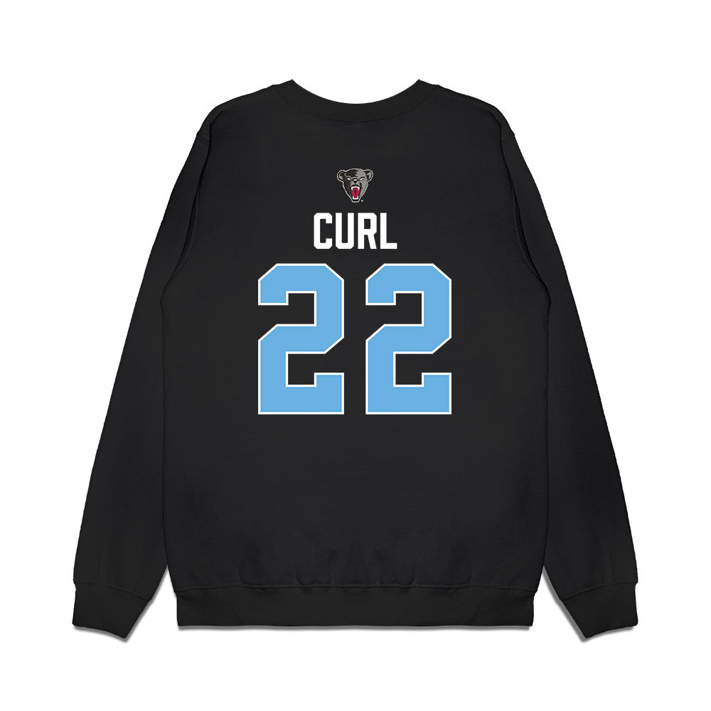 Maine - NCAA Women's Ice Hockey : Brenna Curl - Vintage Hockey Premium Crewneck Sweatshirt-1