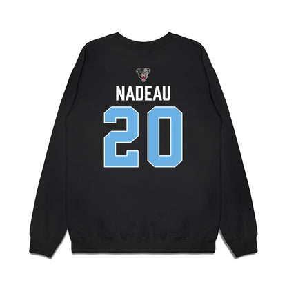 Maine - NCAA Men's Ice Hockey : Joshua Nadeau - Vintage Hockey Premium Crewneck Sweatshirt-1