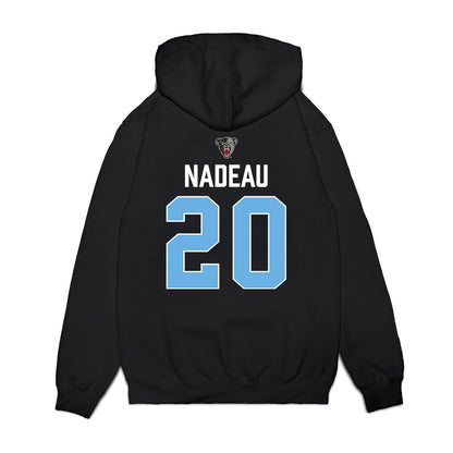 Maine - NCAA Men's Ice Hockey : Joshua Nadeau - Vintage Hockey Premium Hooded Sweatshirt-1