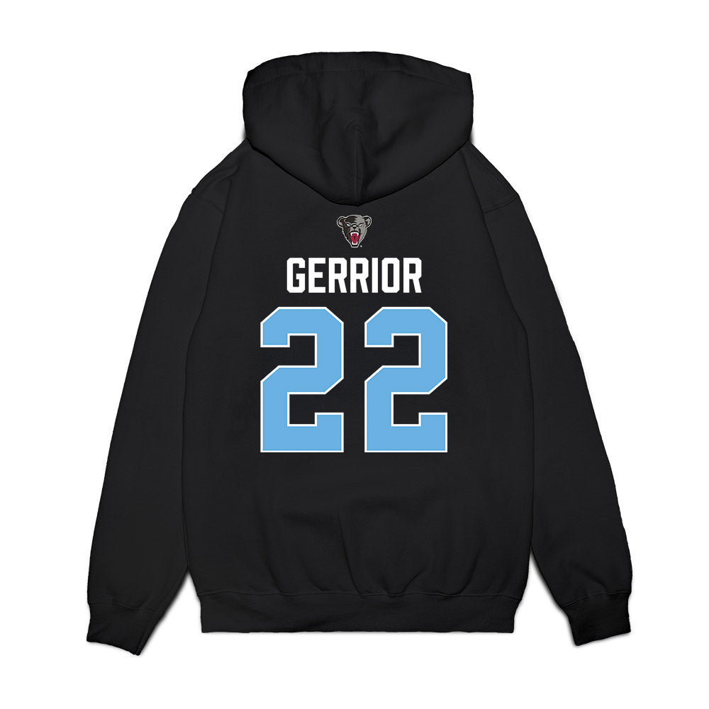Maine - NCAA Men's Ice Hockey : Will Gerrior - Vintage Hockey Premium Hooded Sweatshirt-1