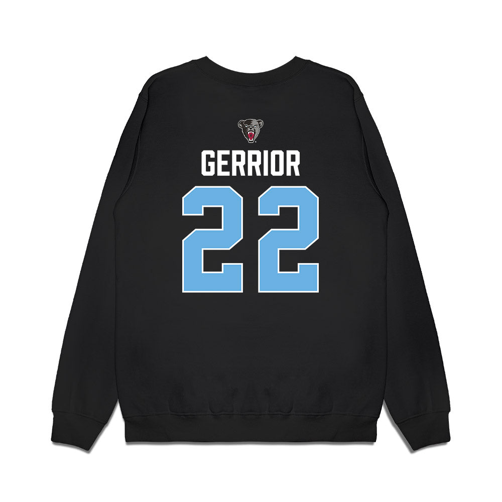 Maine - NCAA Men's Ice Hockey : Will Gerrior - Vintage Hockey Premium Crewneck Sweatshirt-1