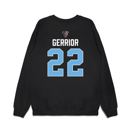 Maine - NCAA Men's Ice Hockey : Will Gerrior - Vintage Hockey Premium Crewneck Sweatshirt-1