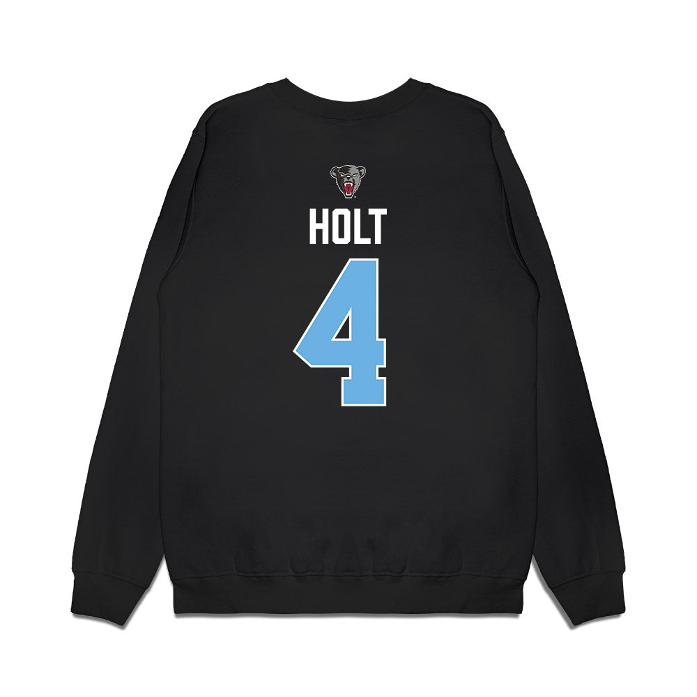 Maine - NCAA Men's Ice Hockey : Brandon Holt - Vintage Hockey Premium Crewneck Sweatshirt-1