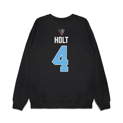 Maine - NCAA Men's Ice Hockey : Brandon Holt - Vintage Hockey Premium Crewneck Sweatshirt-1