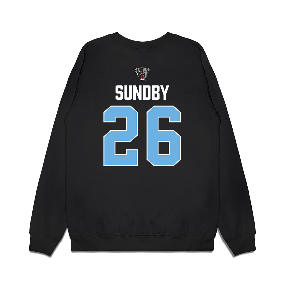 Maine - NCAA Women's Ice Hockey : Kendall Sundby - Vintage Hockey Premium Crewneck Sweatshirt-1