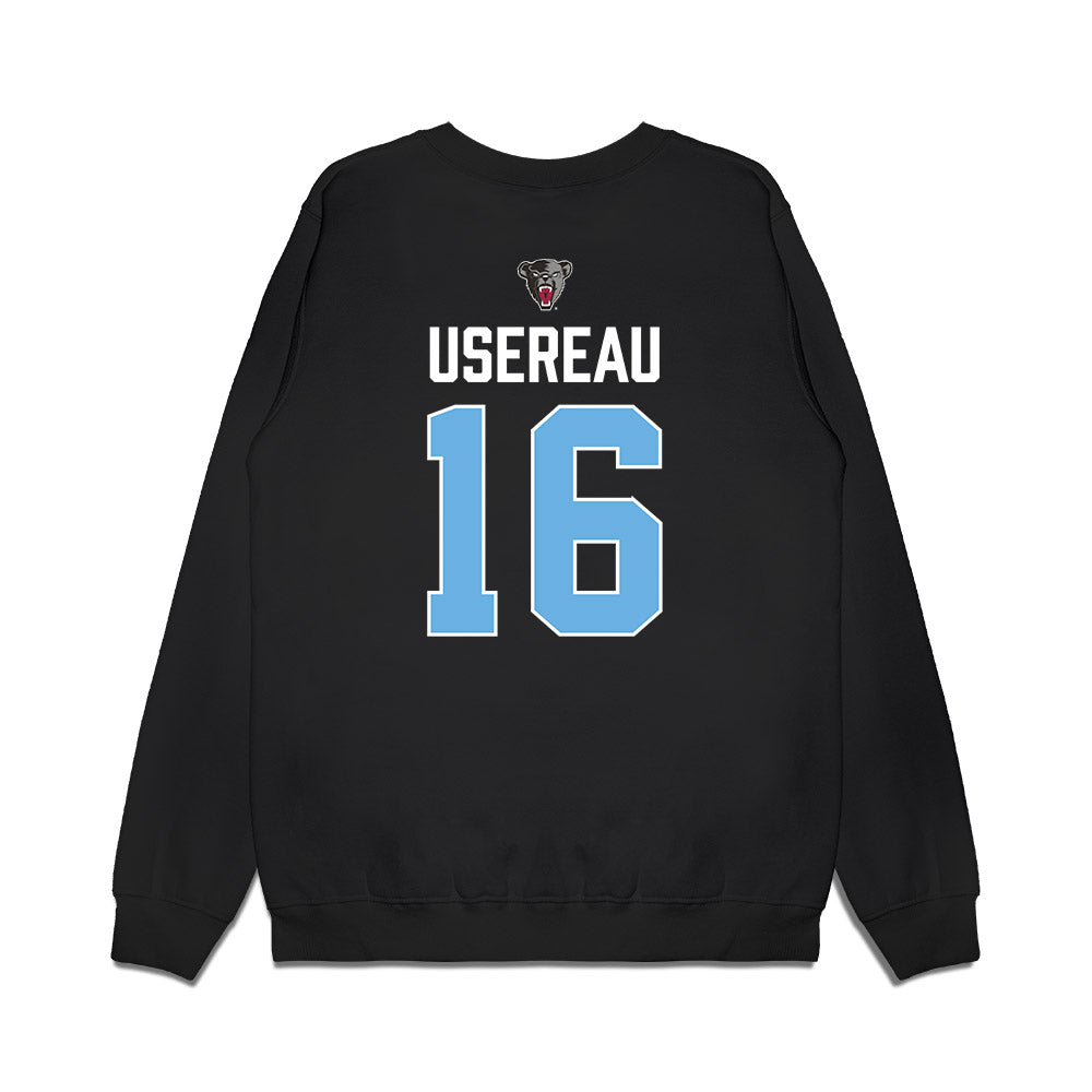Maine - NCAA Men's Ice Hockey : Loic Usereau - Vintage Hockey Premium Crewneck Sweatshirt-1