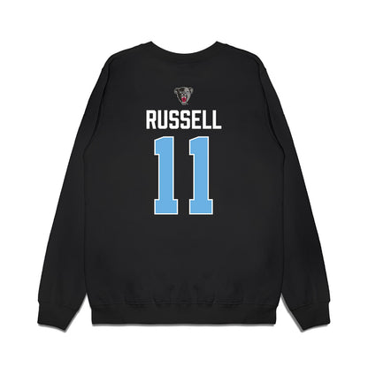 Maine - NCAA Men's Ice Hockey : Charlie Russell - Vintage Hockey Premium Crewneck Sweatshirt-1