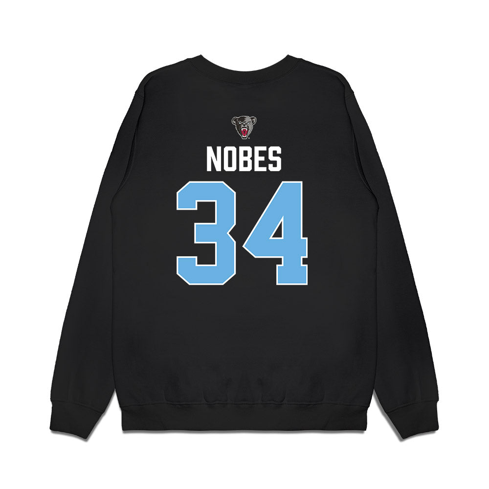 Maine - NCAA Men's Ice Hockey : Bodie Nobes - Vintage Hockey Premium Crewneck Sweatshirt-1