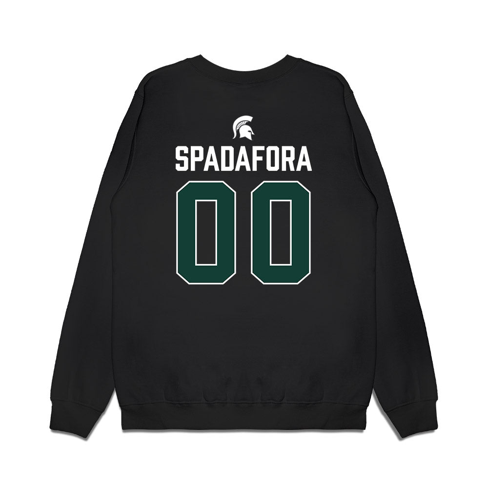 Michigan State - NCAA Men's Soccer : Luke Spadafora - Vintage Premium Crewneck Sweatshirt-1