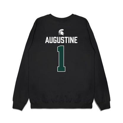 Michigan State - NCAA Men's Ice Hockey : Trey Augustine - Vintage Premium Crewneck Sweatshirt-1