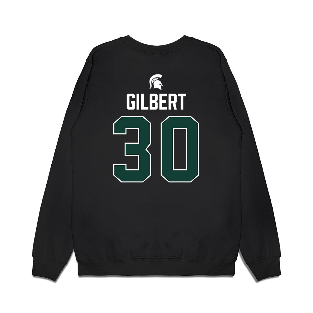 Michigan State - NCAA Men's Ice Hockey : Dolan Gilbert - Vintage Premium Crewneck Sweatshirt-1