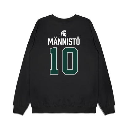 Michigan State - NCAA Men's Ice Hockey : Tommi Männistö - Vintage Premium Crewneck Sweatshirt-1