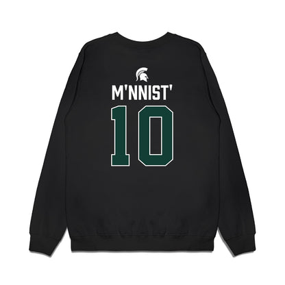 Michigan State - NCAA Men's Ice Hockey : Tommi M'nnist' - Vintage Premium Crewneck Sweatshirt-1