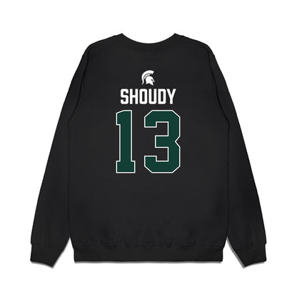 Michigan State - NCAA Men's Ice Hockey : Tiernan Shoudy - Vintage Premium Crewneck Sweatshirt-1