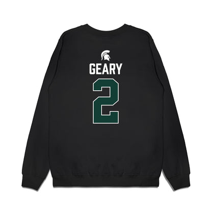 Michigan State - NCAA Men's Ice Hockey : Patrick Geary - Vintage Premium Crewneck Sweatshirt-1