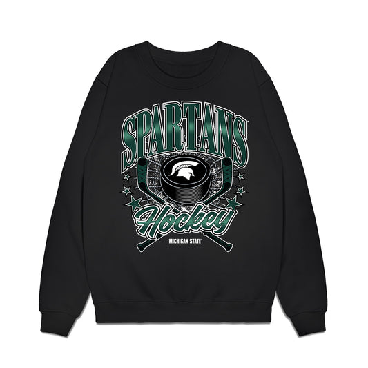 Michigan State - NCAA Men's Ice Hockey : Jj Salajko - Vintage Premium Crewneck Sweatshirt-0
