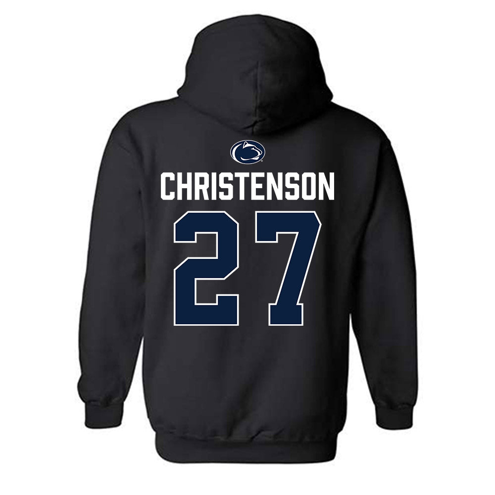 Penn State - NCAA Men's Ice Hockey : Cade Christenson - Vintage Shersey Hooded Sweatshirt-1