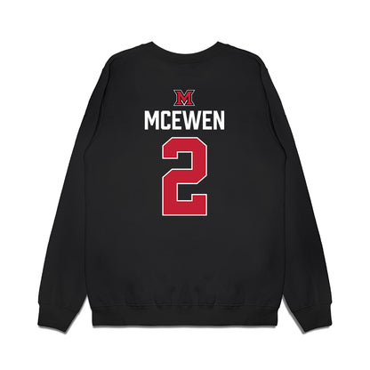 Miami of Ohio - NCAA Men's Ice Hockey : Shaun McEwen - Vintage Shersey Premium Crewneck Sweatshirt-1