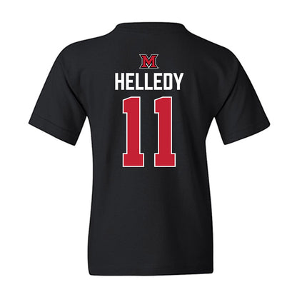 Miami of Ohio - NCAA Men's Ice Hockey : David Helledy - Vintage Shersey Youth T-Shirt-1