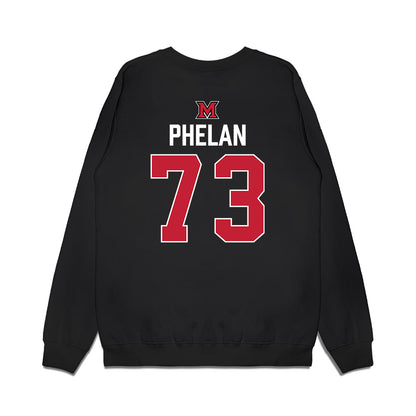 Miami of Ohio - NCAA Men's Ice Hockey : Michael Phelan - Vintage Shersey Premium Crewneck Sweatshirt-1