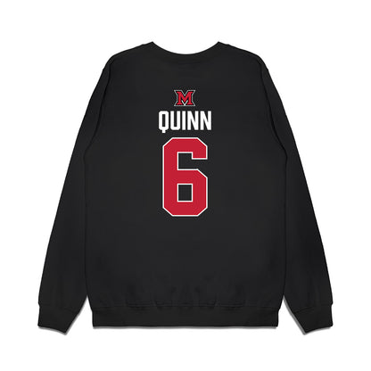 Miami of Ohio - NCAA Men's Ice Hockey : Michael Quinn - Vintage Shersey Premium Crewneck Sweatshirt-1