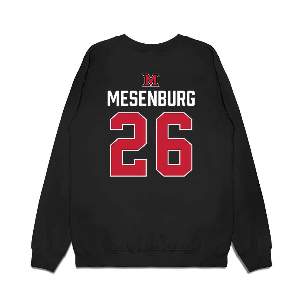 Miami of Ohio - NCAA Men's Ice Hockey : Blake Mesenburg - Vintage Shersey Premium Crewneck Sweatshirt-1