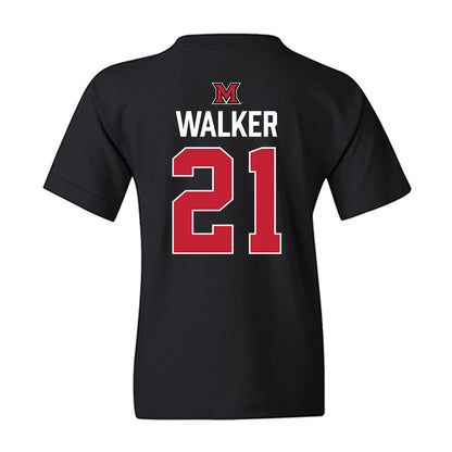 Miami of Ohio - NCAA Men's Ice Hockey : Bradley Walker - Vintage Shersey Youth T-Shirt-1