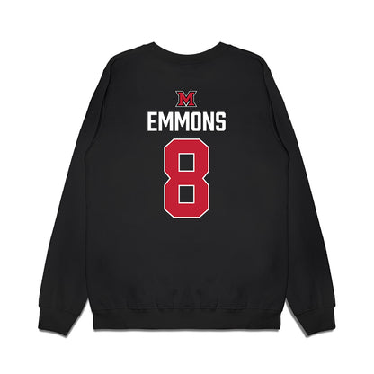 Miami of Ohio - NCAA Men's Ice Hockey : John Emmons - Vintage Shersey Premium Crewneck Sweatshirt-1