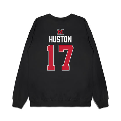 Miami of Ohio - NCAA Men's Ice Hockey : Cal Huston - Vintage Shersey Premium Crewneck Sweatshirt-1